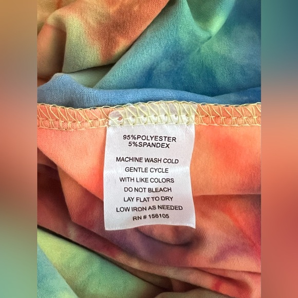 NWT Absolutely ❤️ it!! Tie Dye Racerback Stretchy Mini Dress - Picture 7 of 11